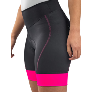 Bermuda Ciclismo Feminino Free Force Start Preto / Pink Tam G