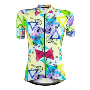 Camisa Ciclismo Feminino Márcio May Funny Colorfull Ride Tam G