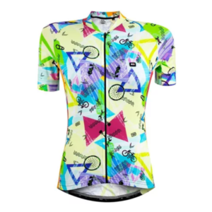 Camisa Ciclismo Feminino Márcio May Funny Colorfull Ride Tam M