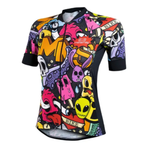 Camisa Ciclismo Feminino Márcio May Sport Cartoon Tam G