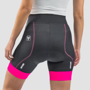 Bermuda Ciclismo Feminino Free Force Start Preto / Pink Tam M