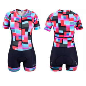 Macaquinho Ciclismo Fem Marcio May Slim Colorful Geometric Tam M