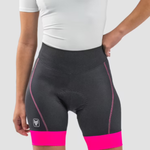 Bermuda Ciclismo Feminino Free Force Start Preto / Pink Tam P