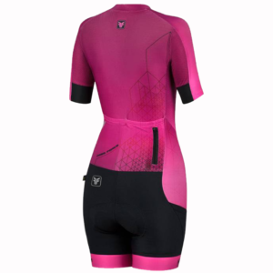 Macaquinho Ciclismo Feminino Free Force New Cherry Tam P