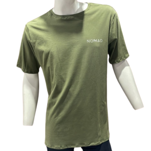 Camiseta Masculina Casual Nomad Trail Building Verde Tam M