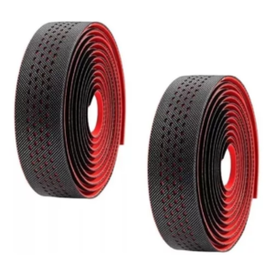 Fita de Guidão Velo VLT-5079 PU preto / vermelho com GEL