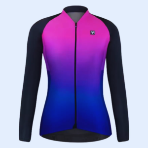 Camisa Ciclismo Fem Free Force Start Peluciada Pink Purple Tam GG