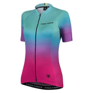 Camisa Ciclismo Feminino Free Force Sport Mirage Verde Água Tam G