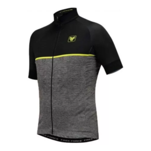 Camisa Ciclismo Masculino Free Force First Mescla/ Preto Tam P