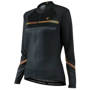 Camisa Ciclismo Feminino Free Force Sport ML Supreme Preto Tam P