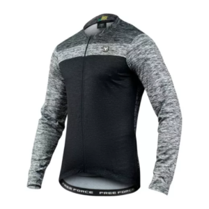 Camisa Ciclismo Masc Free Force Classic ML Fiber Mescla/ Pto Tam 3G