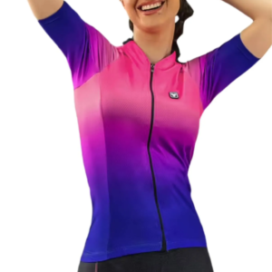 Camisa Ciclismo Fem Free Force Start All Fit Gradient Pink Tam P