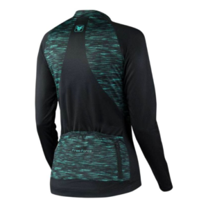 Camisa Ciclismo Feminino Free Force Sport ML Flaw Pto/ Vrd Tam G