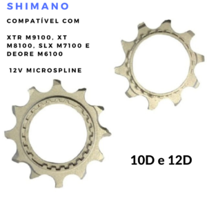 Pinhão Cog Para Cassete Shimano 12v CS-M9100 10 e 12D