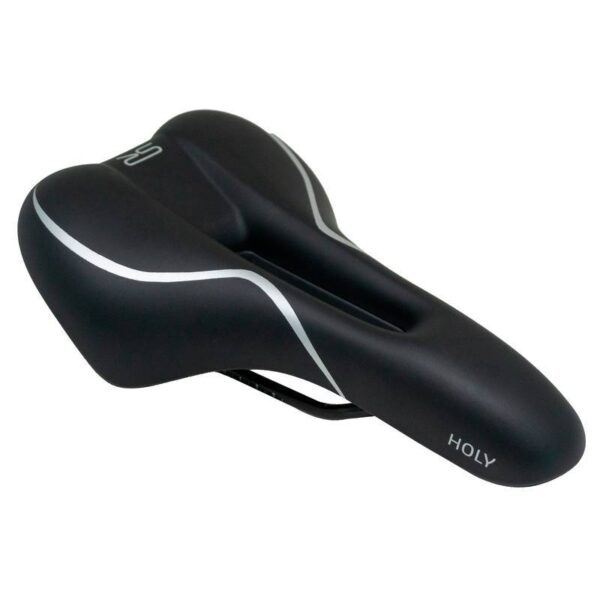 Selim Bicicleta Holy Vazado Selle Royal Preto / Prata