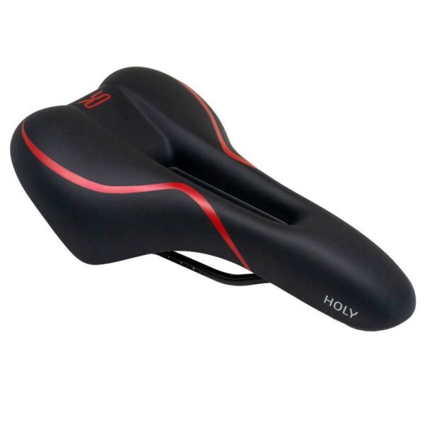 Selim Bicicleta Holy Vazado Selle Royal Preto / Vermelho