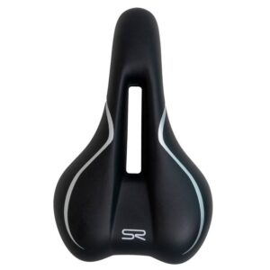 Selim Bicicleta Holy Vazado Selle Royal Preto / Prata