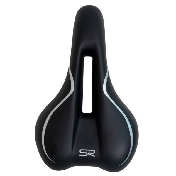 Selim Bicicleta Holy Vazado Selle Royal Preto / Prata - Image 2
