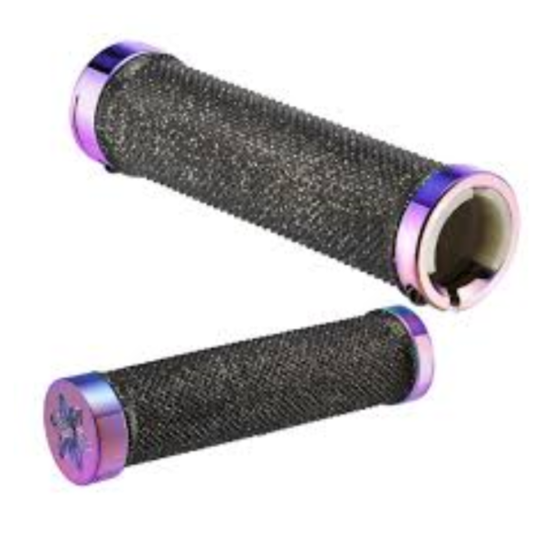 Manopla Supacaz Diamond Kush AM Black Bling Oil Slick