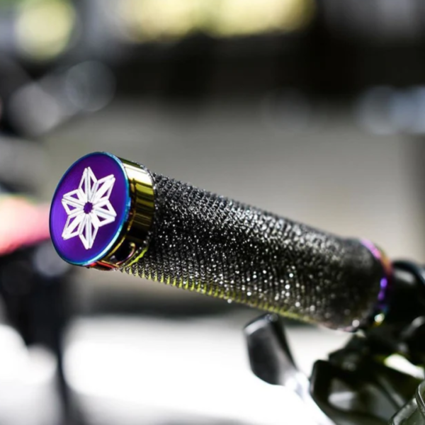 Manopla Supacaz Diamond Kush AM Black Bling Oil Slick - Image 3