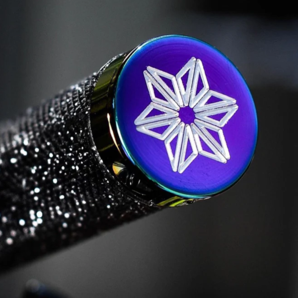 Manopla Supacaz Diamond Kush AM Black Bling Oil Slick - Image 2