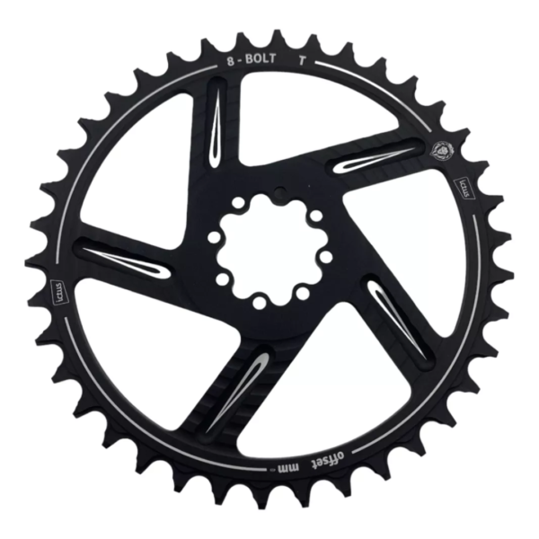 Coroa Ictus Direct Mount D1 8 Bolt Offset 0mm 36 Preta