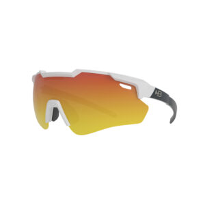 Óculos HB Shield Evo 2.0 Matte Whitte Graphite Red Chrome