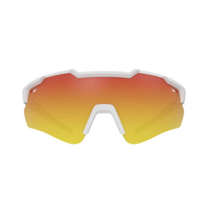 Óculos HB Shield Evo 2.0 Matte Whitte Graphite Red Chrome
