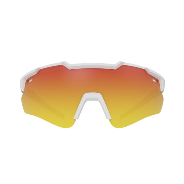 Óculos HB Shield Evo 2.0 Matte Whitte Graphite Red Chrome - Image 2