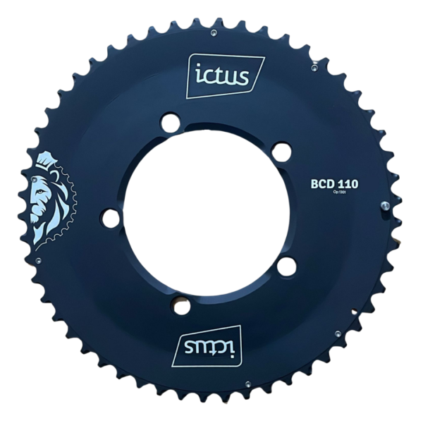 Coroa Ictus AERO Indexada 56 dentes 5 furos BCD 110 Preto