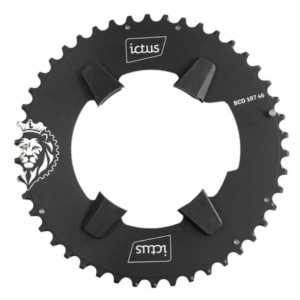 Coroa Ictus AERO Indexada Rival 46 T 4 furos BCD 107 Preto