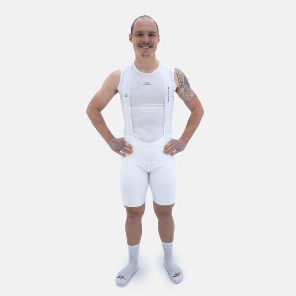 Bretelle Ciclismo Masculino Marcio May Moove Branco / Preto - Image 3