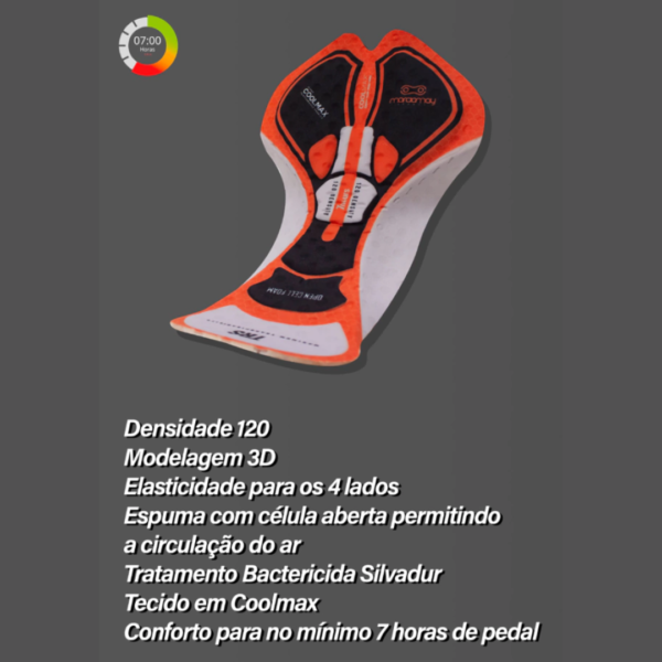 Bretelle Ciclismo Masculino Marcio May Race Carbon Preto - Image 5