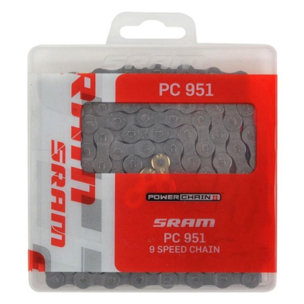 Corrente Sram PC 951 A1 114 Links 9v Link Dourado