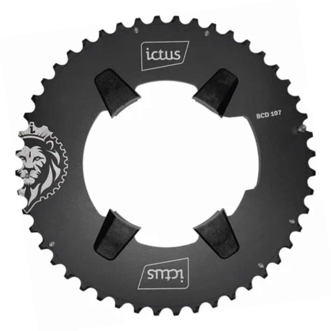 Coroa ICTUS Index Aero BCD 107 Force 50 4 Furos Assimetricos