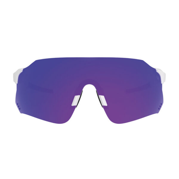 Óculos HB Quad X 2.0 Pearled White Blue Chrome - Image 3