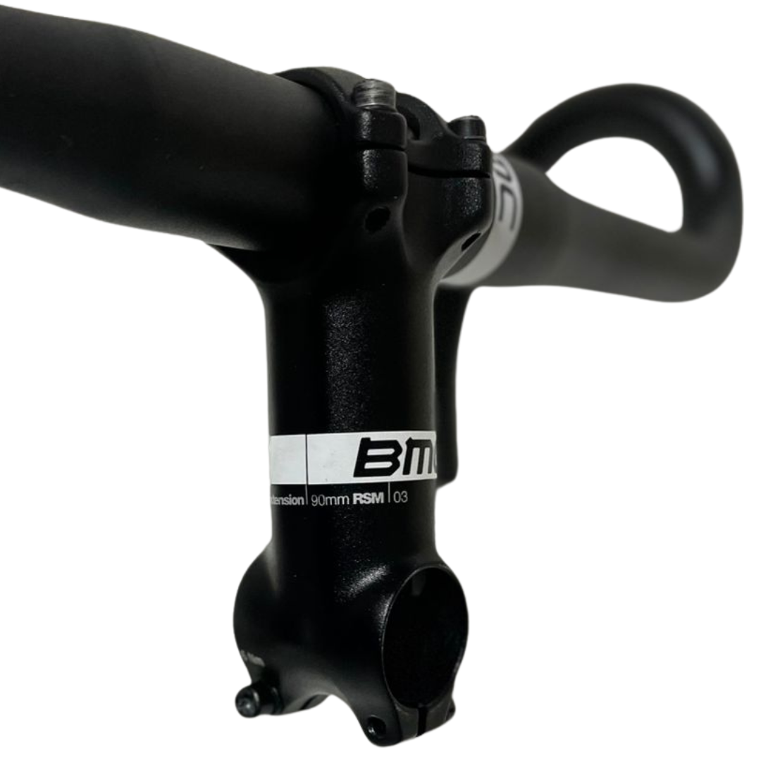 Kit Cock-pit BMC RDB03 Alloy guidão+mesa+canote+selim Usados - Imagem 6