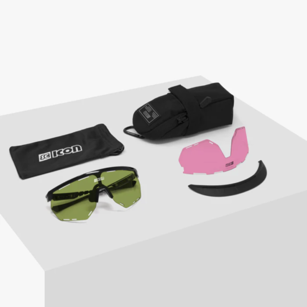 Óculos SCICON Aerowing Branco Lente Verde Trail + Rosa - Image 7