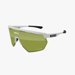 Óculos SCICON Aerowing Branco Lente Verde Trail + Rosa