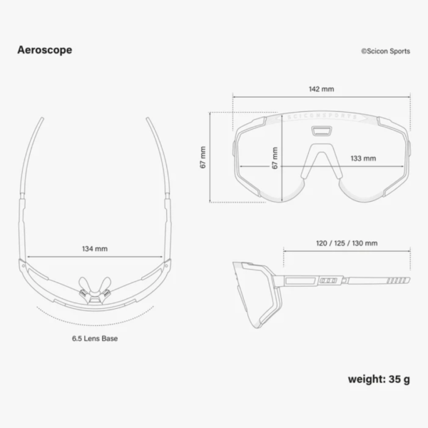 Óculos SCICON Aeroscope Cristal Lente Prata + Lente Transparente - Image 4