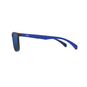 Óculos HB Iconic Black Matte Blue Blue Chrome