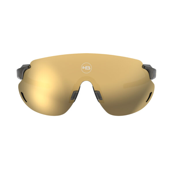 Óculos HB Quad Z 2.0 Gloss Onyx Gold Chrome - Image 3