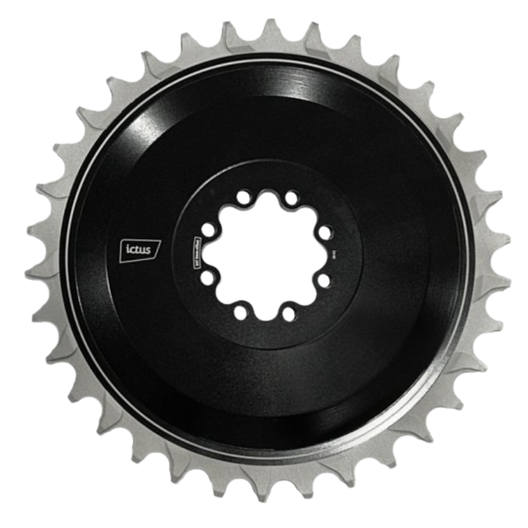 Coroa Ictus Direct 8-Bolt 3MM AERO 34T BLACK ( Sram 8 furos)