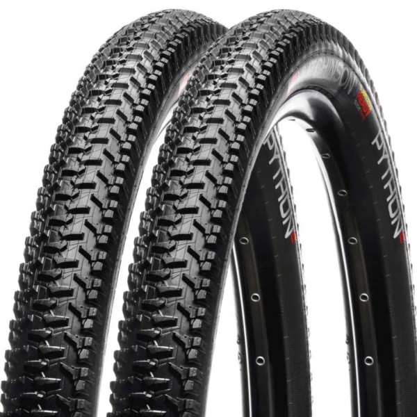 Par Pneus Hutchinson PYTHON 3 TLR Sideskin 29x2,3 Preto