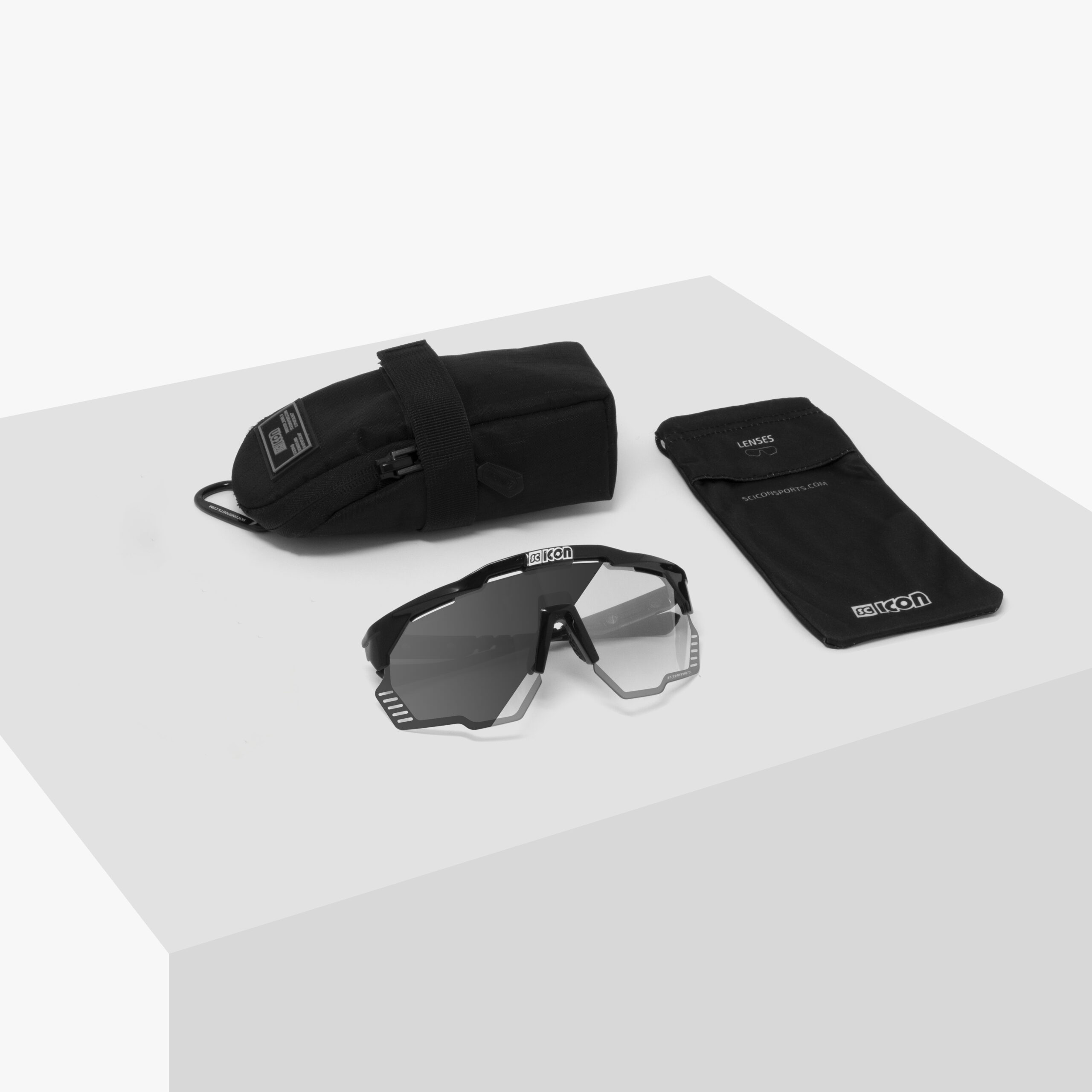 Óculos SCICON Aeroshade Kunken Preto Lente Photochromic Silver - Imagem 6