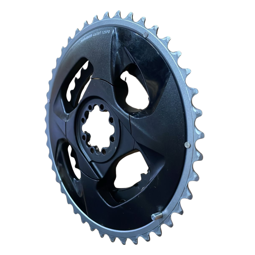 Coroas SRAM Force 2x DUB Wide D2 8-Bolt 43/30 IMPECÁVEL - Imagem 2