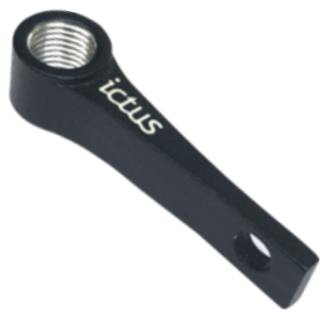 Suporte Ictus de CO2 Único Alumínio Preto
