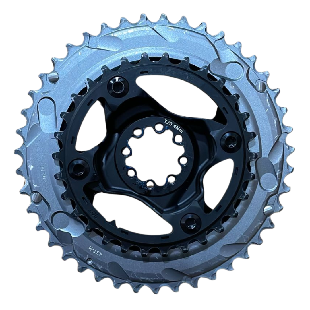 Coroas SRAM Force 2x DUB Wide D2 8-Bolt 43/30 IMPECÁVEL - Imagem 3