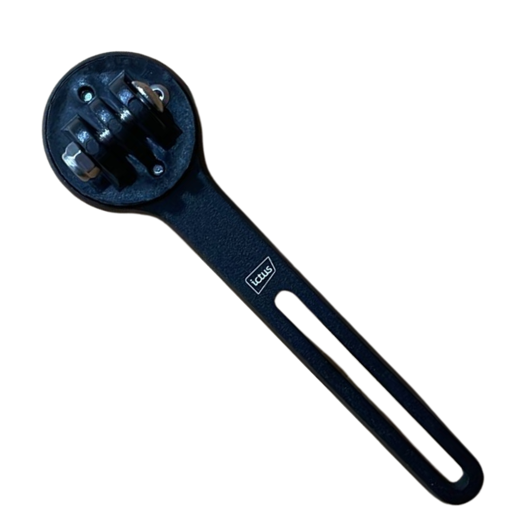Suporte Ictus GPS e GoPro Alumínio Preto Guidão Integrado - Imagem 4