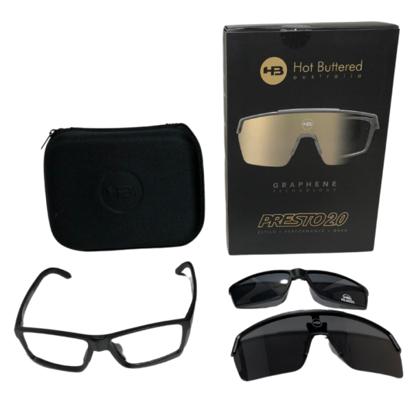 Kit Óculos HB Presto 2.0 Black Gray + Lente Gold + Brinde HB - Image 8